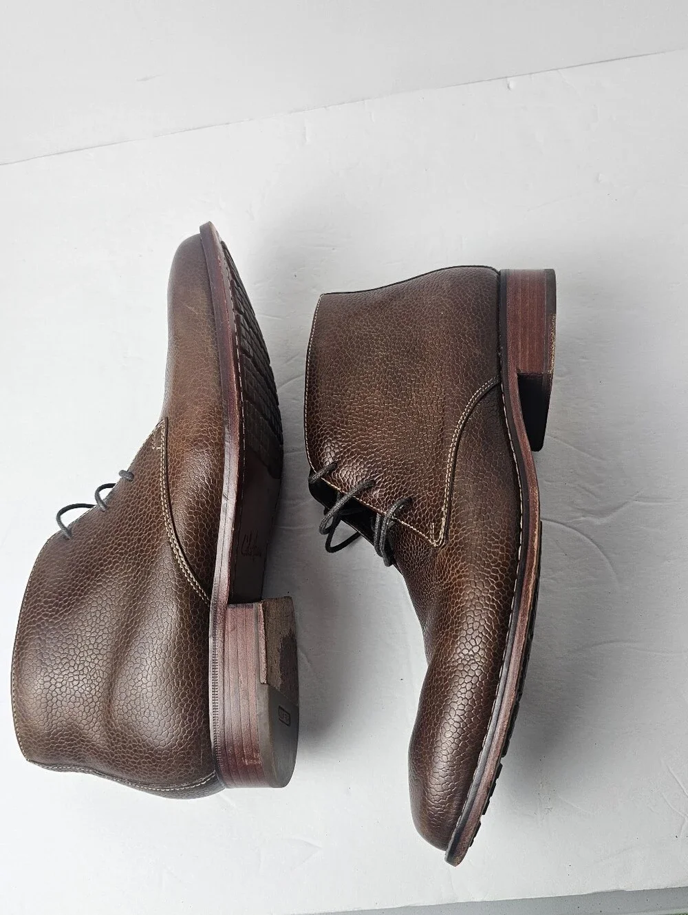 Cole Haan Air Colton Chukka Boots Textured Grain Finish 8.5M Lace Up Style Prep